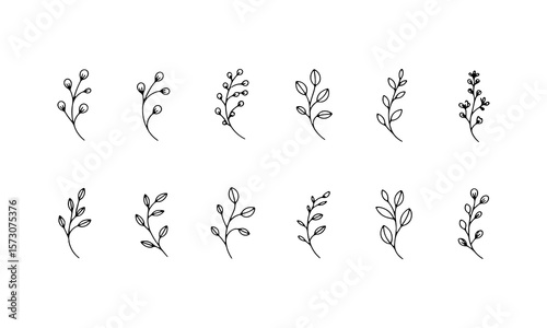 Minimalist Floral Line Art Bundle. A collection of delicate floral illustrations created with fine one-line drawing, perfect for elegant branding, packaging, greeting cards.