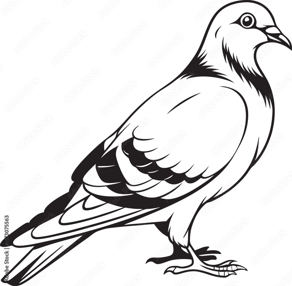 Fototapeta premium dove isolated on white