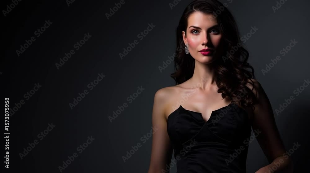 Elegant portrait of a woman in a black dress under soft, diffused lighting. Timeless beauty and sophistication—ideal for fashion editorials, luxury branding, and modern portrait photography.
Elegant portrait of a woman in a black dress under soft, diffused lighting. Timeless beauty and sophistication—ideal for fashion editorials, luxury branding, and modern portrait photography.