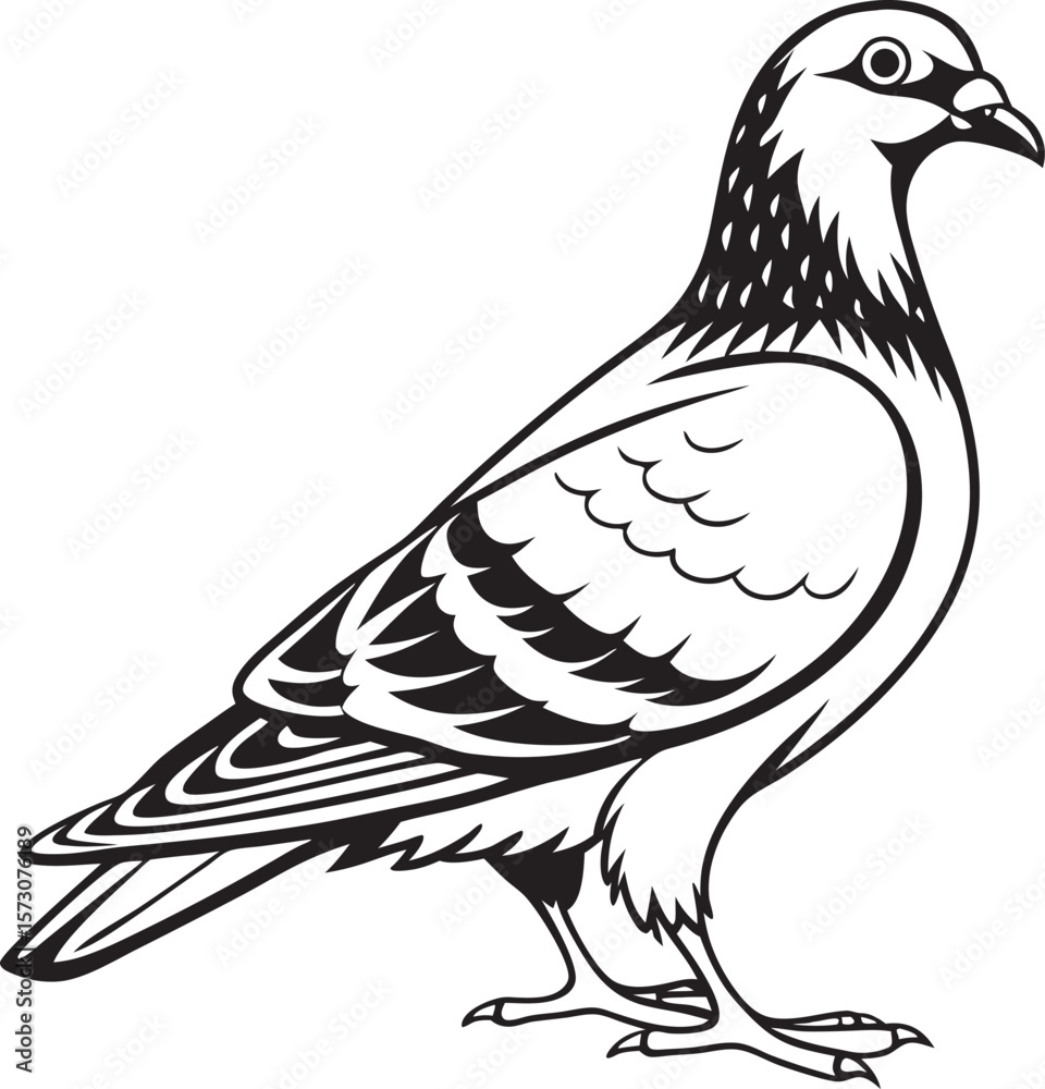 Fototapeta premium dove isolated on white background