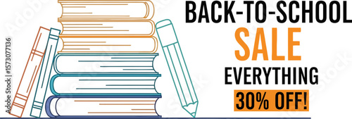 Back to school sale event save on school supplies books and stationery items