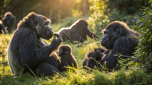Gorilla, sharp and realistic, Photo, Natural light
