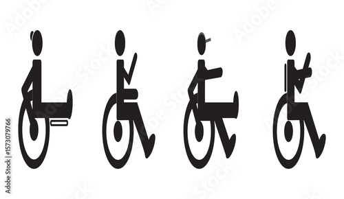 Disability Accessibility Symbol Vector Icons