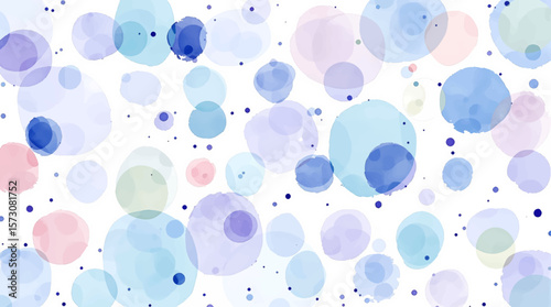 Abstract colorful pattern polka dot confetti on a white background
