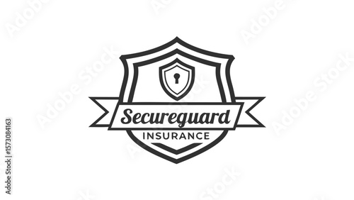 Secureguard insurance company logo with shield and keyhole emblem