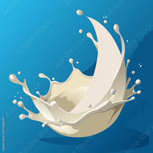 Milk Splashing in the Air