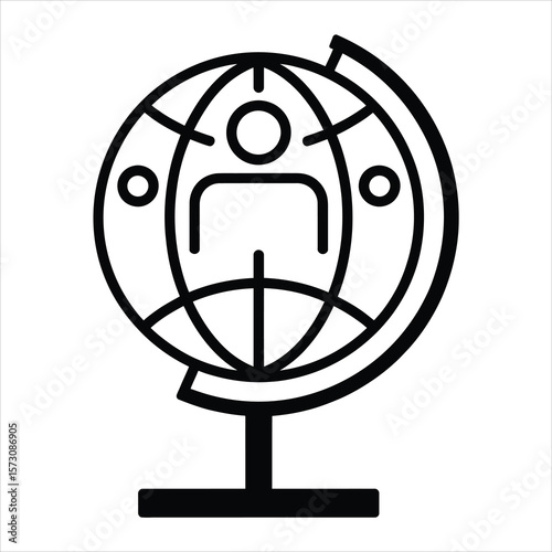 Global Connection  Humanity's Interconnected World - Vector Illustration