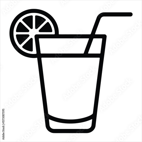 Refreshing Summer Drink Iced Beverage Illustration