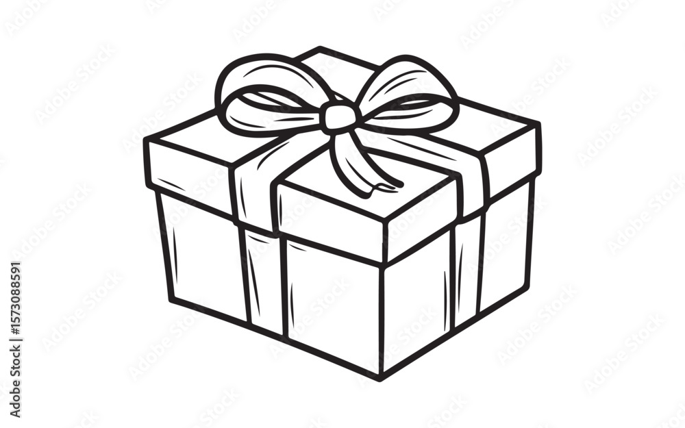 Obraz premium gift box isolated on white background