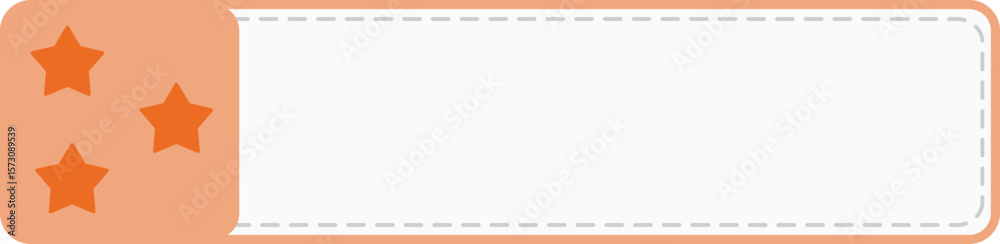 Obraz premium vector illustration of a label name card