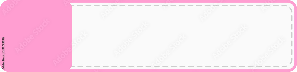 Obraz premium pink note paper for label name