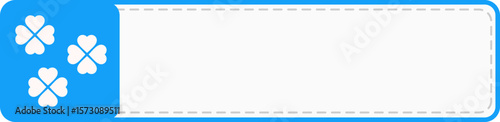 Blue label name card design on vector