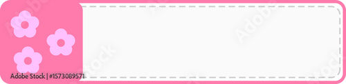 pink frame for text label name