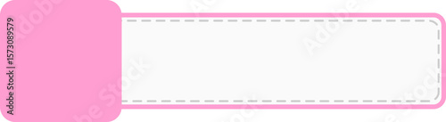 Pink label name design