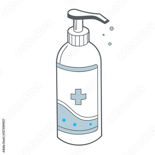 a hand sanitizer bottle