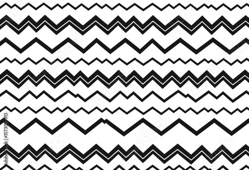 Subtle black zigzag line pattern on white background , graphics, element