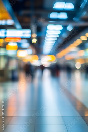 Wallpaper Mural Abstract blurred interior modern airport terminal Torontodigital.ca