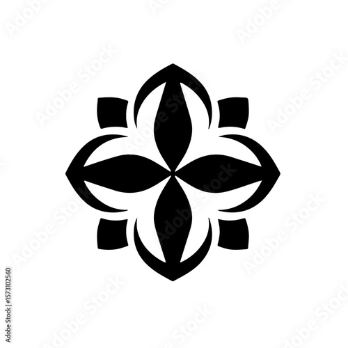 Abstract Flower with 5 Petals SVG
