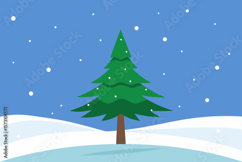 winter landscape with trees
