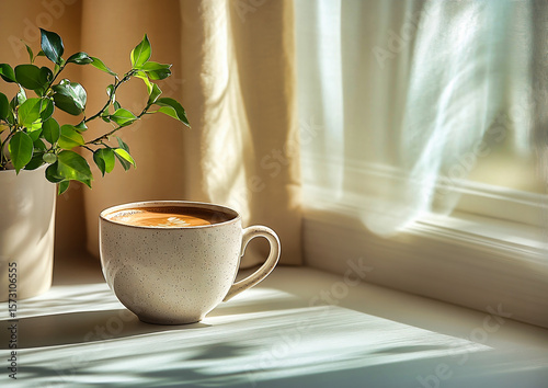 Wallpaper Mural cup of coffee on the table Torontodigital.ca