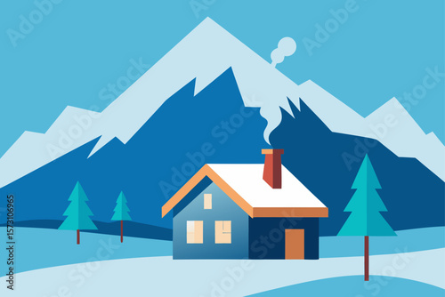 house in the mountains