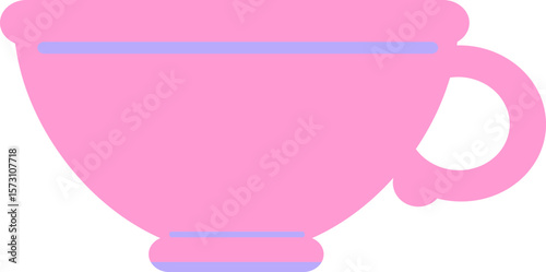 coffee cup in bright neon color