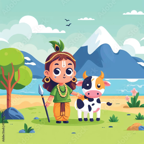 Lord Krishna Art & Illustration