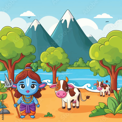 Lord Krishna Art & Illustration