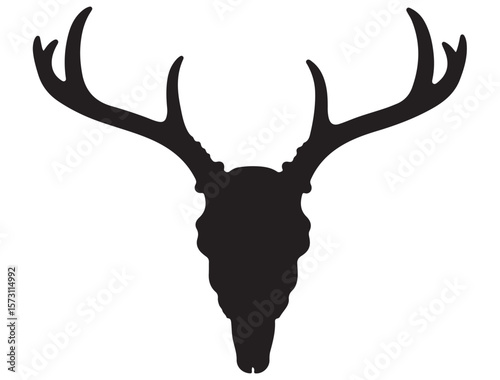 DEER SKULL SILHOUETTE 