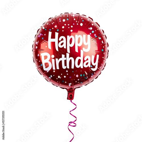 a single isolated balloon saying 