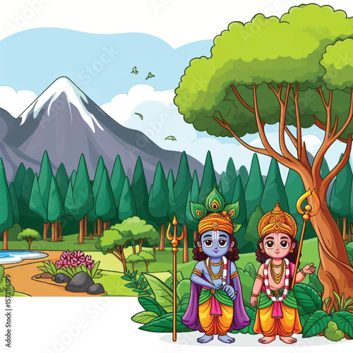 Lord Krishna Art & Illustration