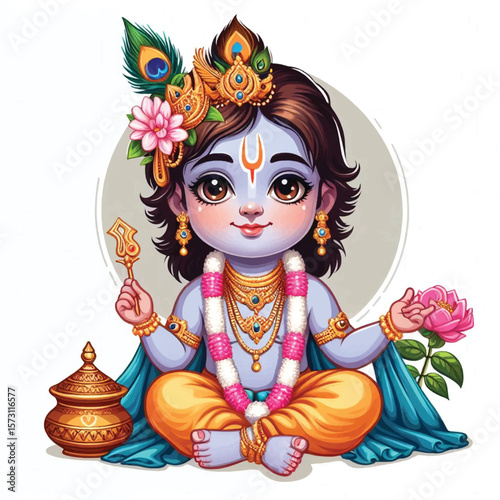 Lord Krishna Art & Illustration