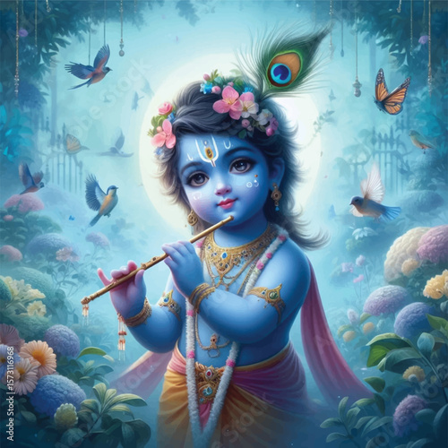 Lord Krishna Art & Illustration