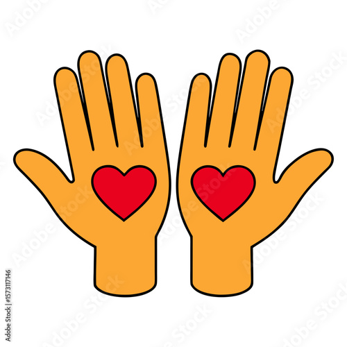 hands with heart