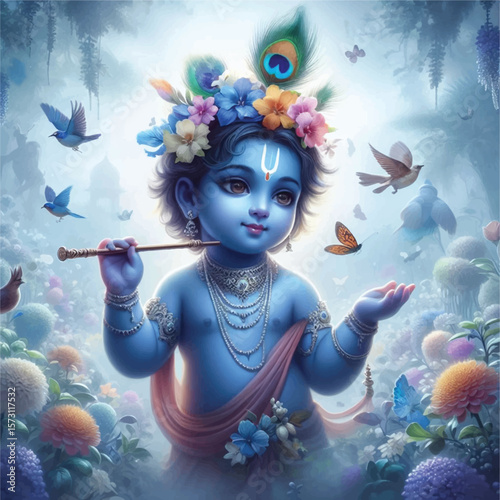 Lord Krishna Art & Illustration