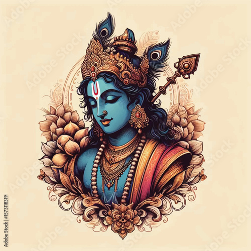 Lord Krishna Art & Illustration