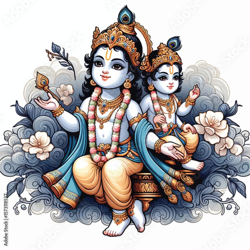 Lord Krishna Art & Illustration