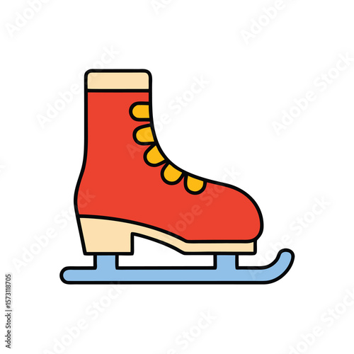 Adobe IlluIce skates with white backgroundstrator Artwork