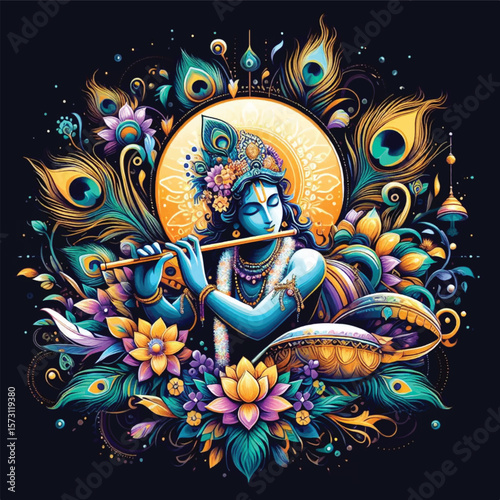 Lord Krishna Art & Illustration