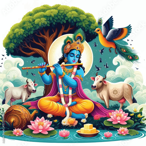 Lord Krishna Art & Illustration
