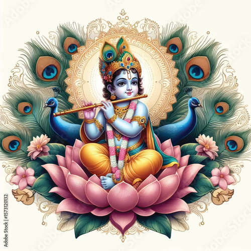 Lord Krishna Art & Illustration
