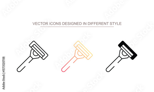 Shaving Razor icon design with white background stock illustration