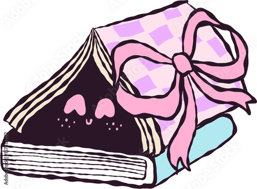 Cute little ghost with Bookish halloween vibe