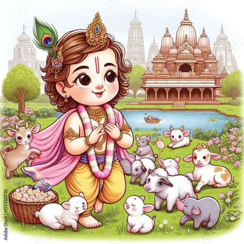 Lord Krishna Art & Illustration