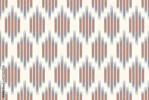 Ethnic abstract ikat art. Aztec ornament print. geometric ethnic pattern seamless color oriental.  Design for background, curtain, carpet, wallpaper, clothing, wrapping, Batik, vector illustration.