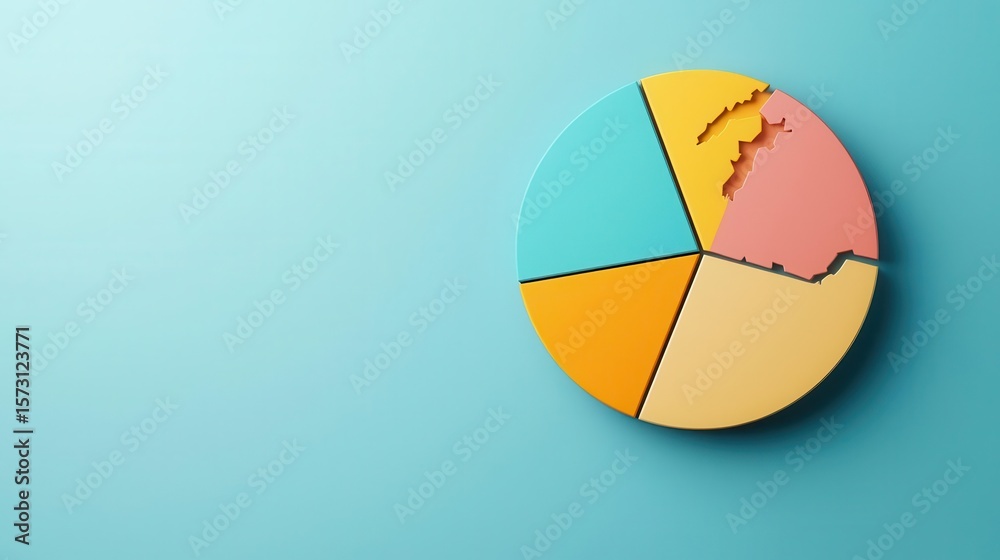 Pie chart infographic visualizing global sanctions and their economic targets Pie chart infographic visualizing global sanctions and their economic targets