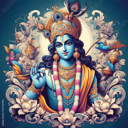 Lord Krishna Art & Illustration