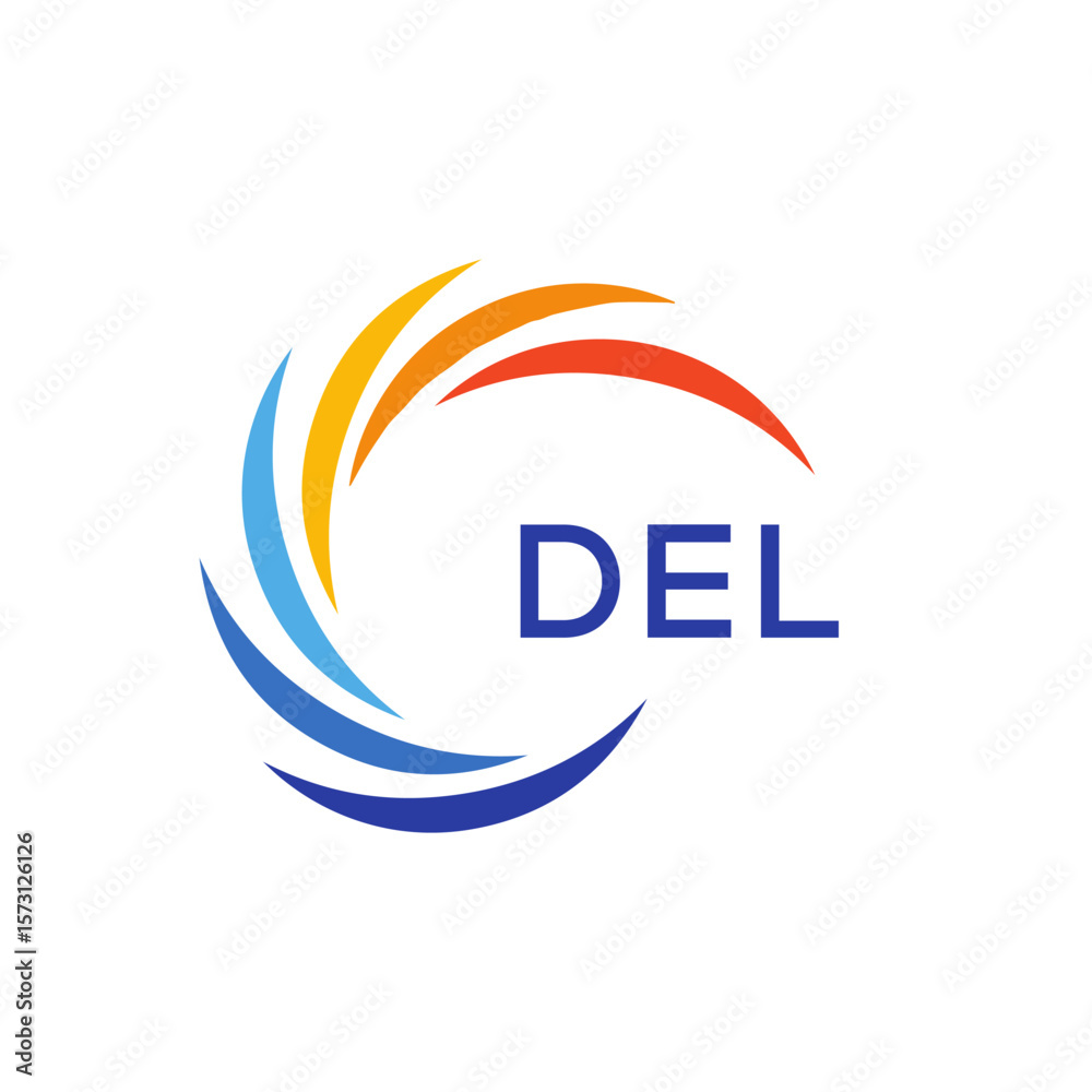 DEL Letter Initial Logo Design Template Vector Illustration DEL Letter Initial Logo Design Template Vector Illustration