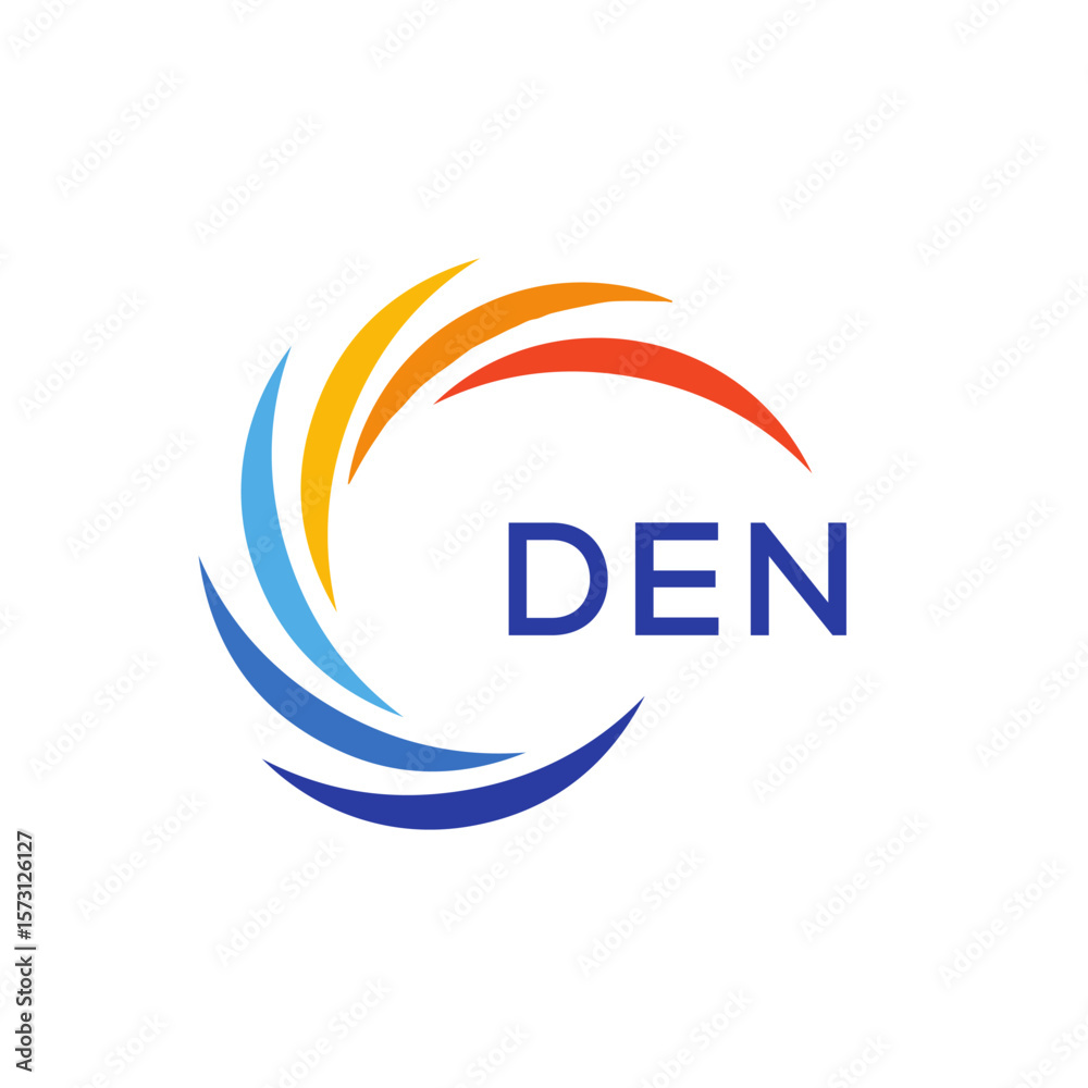 DEN Letter Initial Logo Design Template Vector Illustration DEN Letter Initial Logo Design Template Vector Illustration