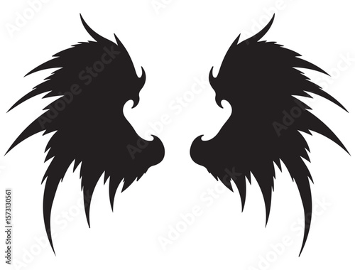 DEVIL WINGS SILHOUETTE